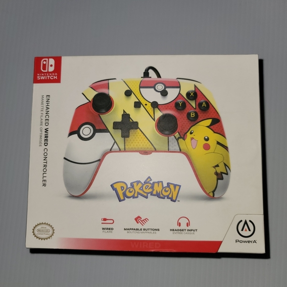 PowerA Enhanced Wired Controller for Nintendo Switch - Pokémon: Pikachu Pop A - Picture 7 of 12